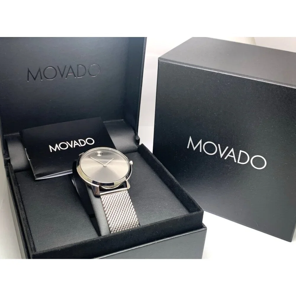 Movado Men's Watch 3600599 Bold Swiss Quartz Gray Dial Gunmetal Steel Band 42mm